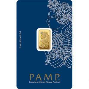 2.5g Pamp 999.9 Fine Gold Bar Minted