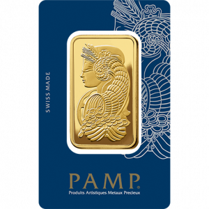 100g Pamp 999.9 Fine Gold Bar Minted