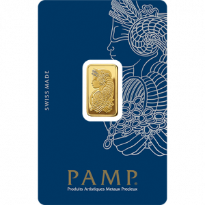 5g Pamp 999.9 Fine Gold Bar Minted