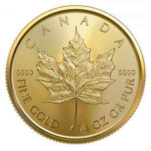 999.9 1/4 Ounce Maple Leaf Gold Coin (2012)