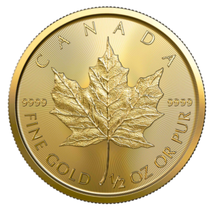 1/2 Ounce 999.9 Maple Leaf Gold Coin