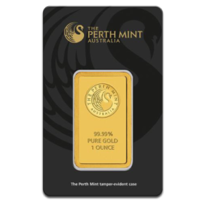 1 oz Perth Mint 999.9 Fine Gold Bar Minted