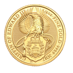 1/4oz fine gold Queen's Beast Griffin Coin