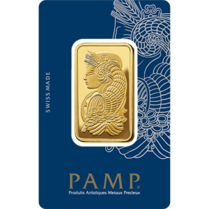 1 Ounce Pamp 999.9 Fine Gold Bar Minted