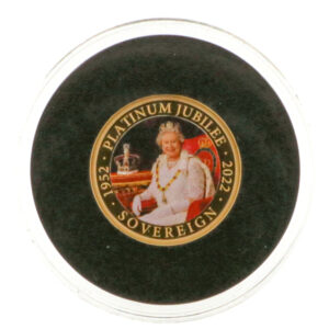 22ct Gold Sovereign Coin Queens Platinum Jubilee 2022