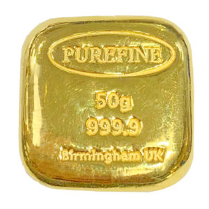 50g Purefine 999.9 Fine Gold Bar