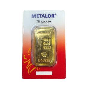 100g Metalor 999.9 Fine Gold Bar