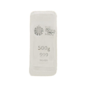 500g The Royal Mint Silver Cast Bar